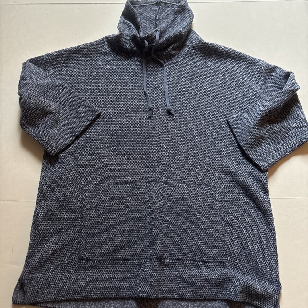 pure jill Blue Textured Pull Over Shirt Oversized XS - Picture 6 of 6